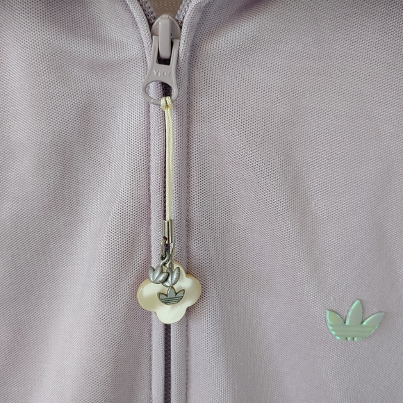 Adidas Ruffle Lilac Track Jacket Full Zip Size Small - Picture 9 of 12